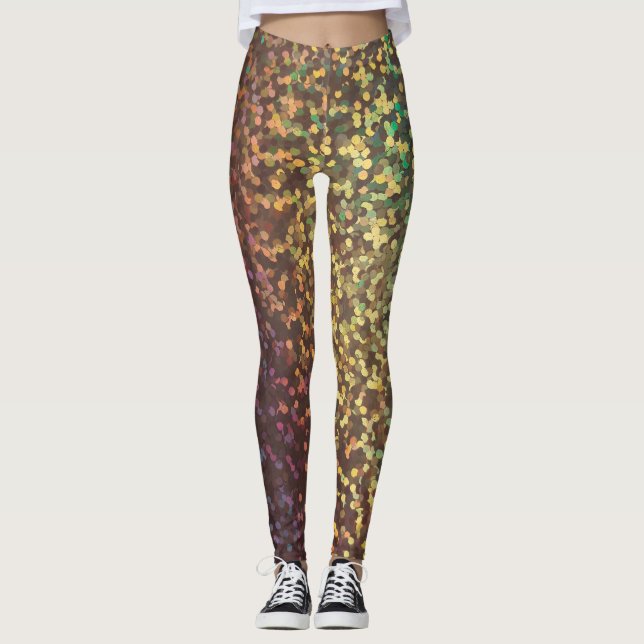 Leggings Shiny, confetti, multicolore (Devant)