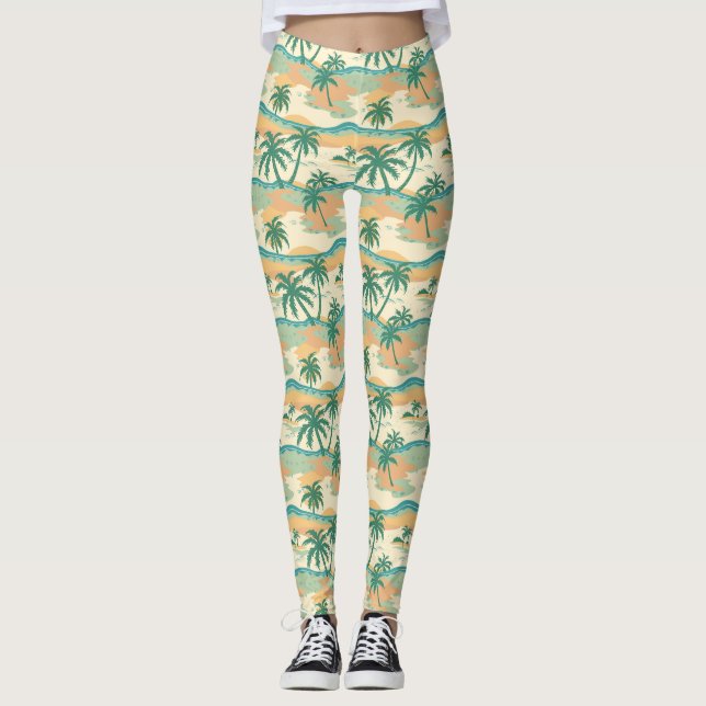 Leggings Si l'océan peut se calmer, vous aussi (Devant)
