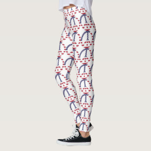 LEGGINGS SIGNE DE PAIX DU DRAPEAU AMÉRICAIN
