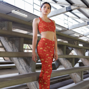Leggings Signe du Lapin du Zodiaque Traditionnel Chinois