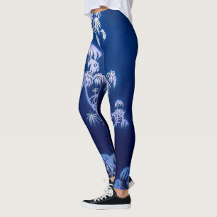 Leggings Silhouette Arbre En Légumes De Blues Royaux