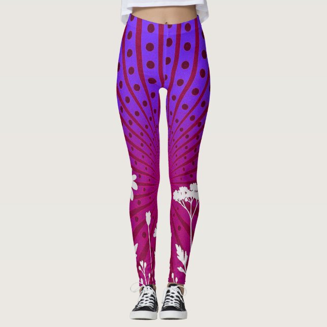 Leggings silhouette de pois radiant Bloom  (Devant)