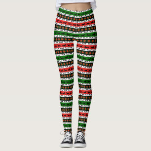 Leggings Silhouettes de Noël Greyhound 
