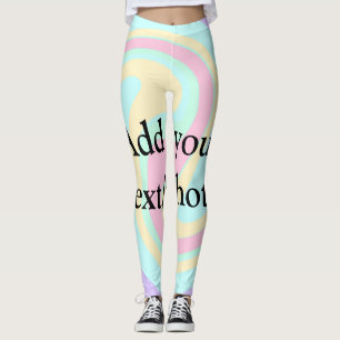 Leggings Simple acrylique pour marbre ajouter votre nom de