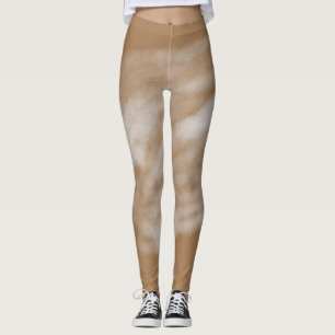 Leggings Simple rayures de couleur minimale coussin vert vi