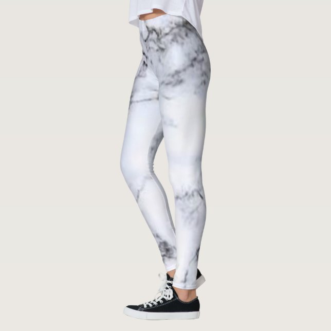 Leggings Simple rayures de couleur minimale coussin vert vi (Gauche)