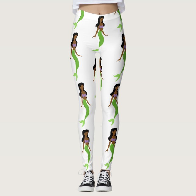 Leggings sirène africaine (Devant)