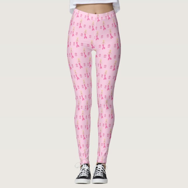 Leggings Sirène D'Imaginaire Rose (Devant)