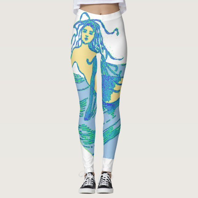 Leggings Sirène vintage en voie d'évitement Thunder_Cove (Devant)