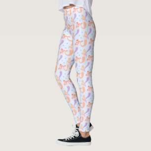 Leggings Sirènes Cute Pastel Bubbles Motif