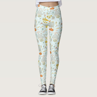 Leggings Sirènes fantaisistes Sous-marins Paysage sous-mari