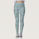 Leggings Ski d'ouverture Noël Ski de vacances Skieurs Bleu<br><div class="desc">Ouverture du ski ! Skieur cool à thème hivernal design motif avec skieurs sur les pistes de la station de ski alpin parmi les sapins enneigés dans les alpes. Les skieurs freeride portent des combinaisons de ski rétro vintages et colorées, descente en ski avec des skis sur un arrière -...</div>