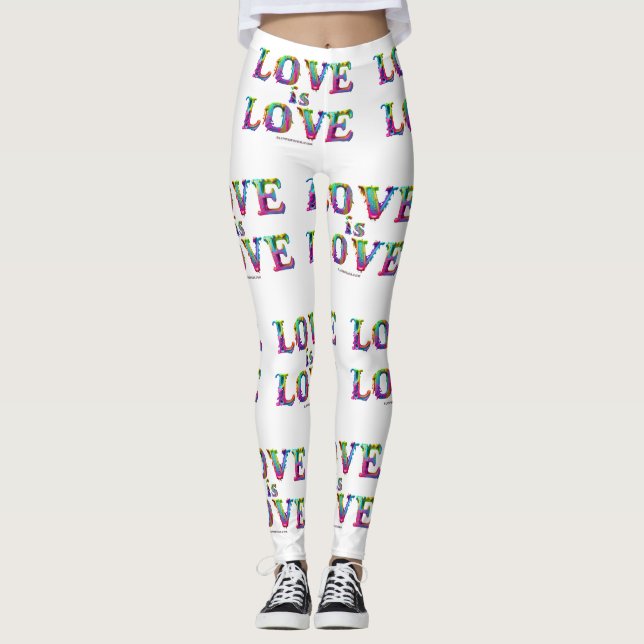 Leggings SlipperyJoe amour est l'amour goutte à goutte de f (Devant)