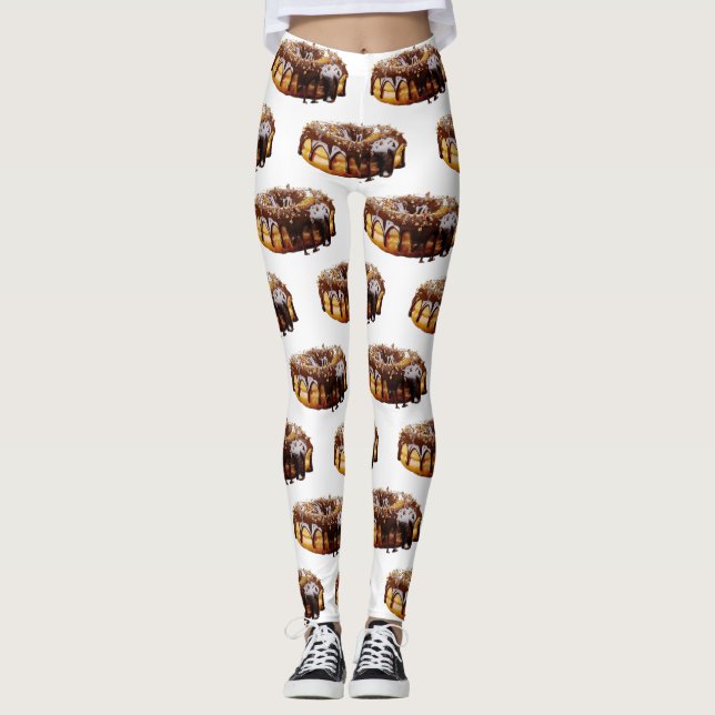 Leggings SlipperyJoe's decadent donut covered thick glossy  (Devant)