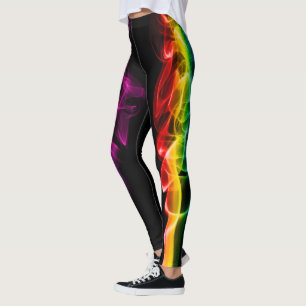 Leggings SlipperyJoe's fumée vif arc-en-ciel célébré