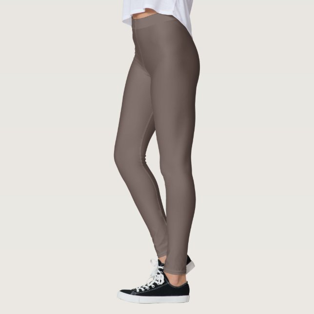 Leggings Smokey Coffee Quartz Neutre Brown Couleur solide (Gauche)