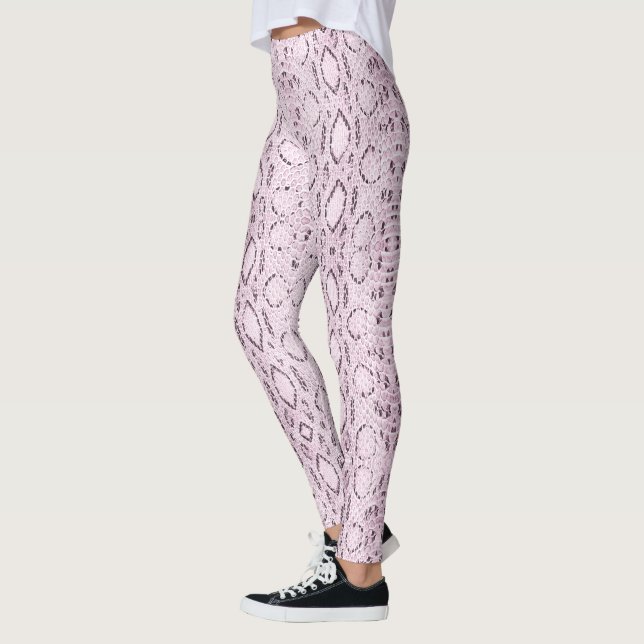 Leggings Snakeskin rose exotique (Gauche)