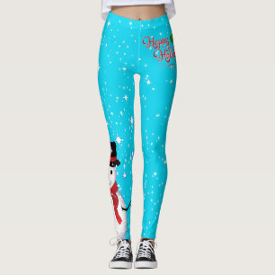 Leggings Snowman gelé Joyeuses vacances Starry sur votre co