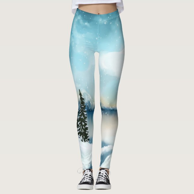 Leggings Snowy pine (Devant)