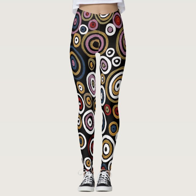 Leggings Soakage par des artistes aborigènes australiens (Devant)