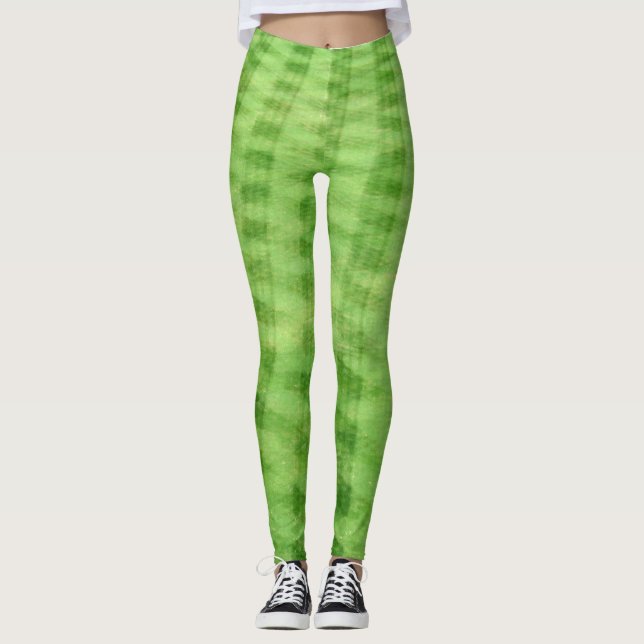 Leggings "Soccer Field Motif Sports Décor" (Devant)