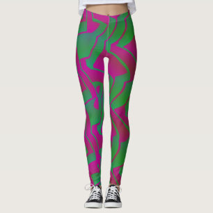 Leggings Socialite Oh Mon Motif rose vert