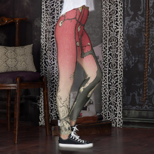 Leggings soleil couchant japonais pruniers arbres