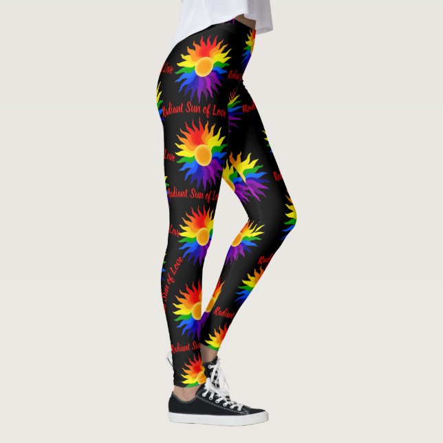 Leggings Soleil radieux – Fierté artistique (Droite)