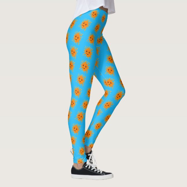 Leggings Soleil souriant lunaire (Droite)