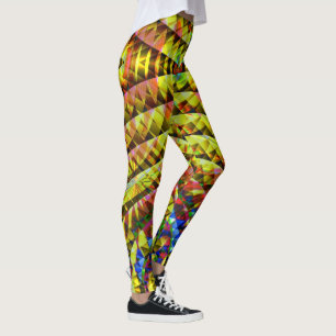 Leggings Soleil Tribal Psychédélique V1