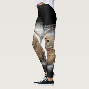 Leggings "Sonnez vos propres guêtres d'écureuil moulu de