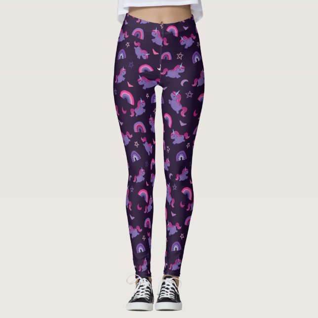 Leggings Sorcière arc-en-ciel de Pastel goth (Devant)