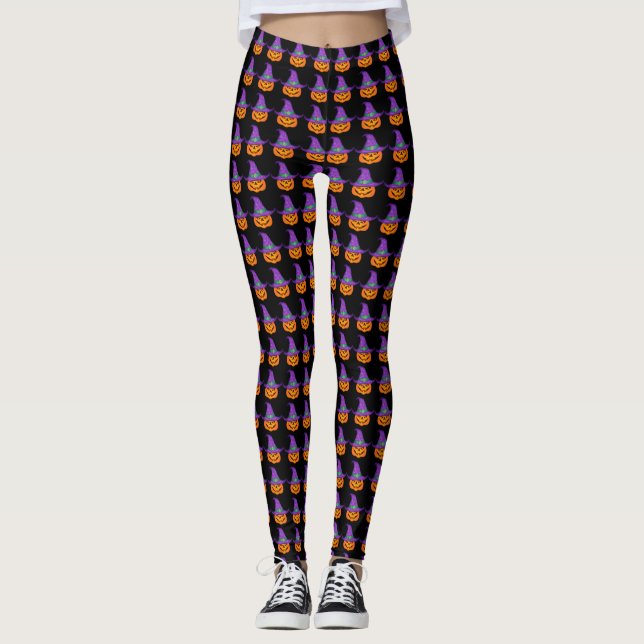 Leggings Sorcière citrouille (Devant)