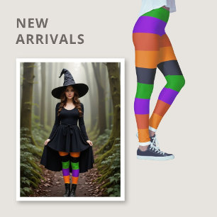 Leggings Sorcière des couleurs d'Halloween