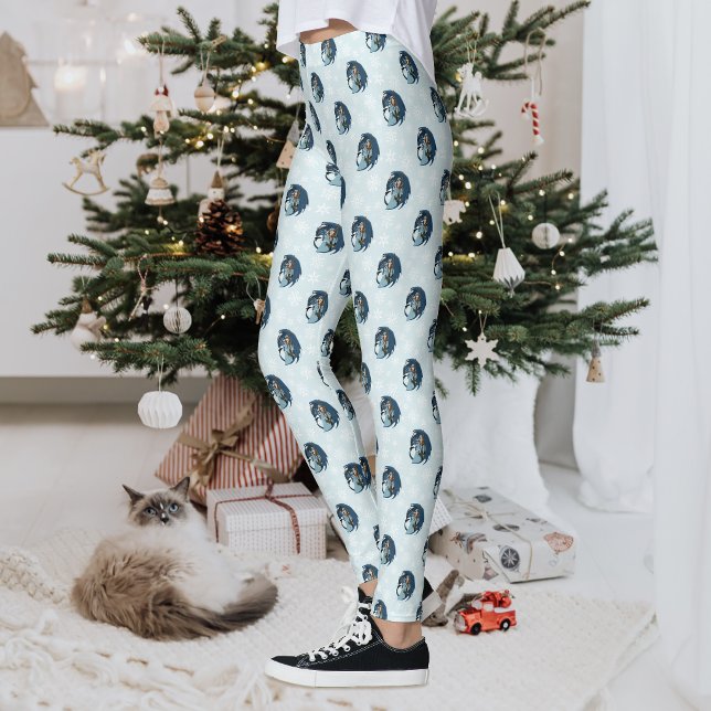 Leggings  Sorcière du Dragon Bleu Flocons de Neige (Créateur téléchargé)