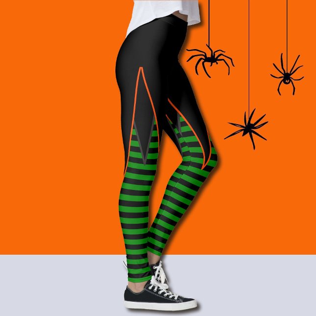 Leggings Sorcière En Jupe Faux Verte & Noir (Créateur téléchargé)