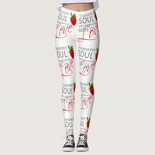 Leggings Soul aux fraises (Devant)