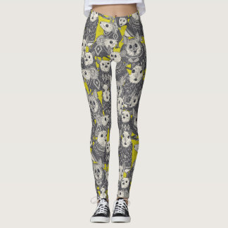 Leggings souris chartreuse