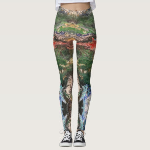 Leggings Sous la série de contes de la mer de fée peinture