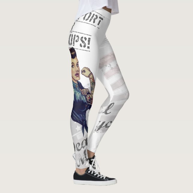 Leggings Soutenez nos troupes Rosie les jambes du Riveter (Droite)