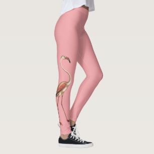 Leggings Spandex Flamant rose rose