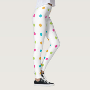Leggings Spandex Pois colorés