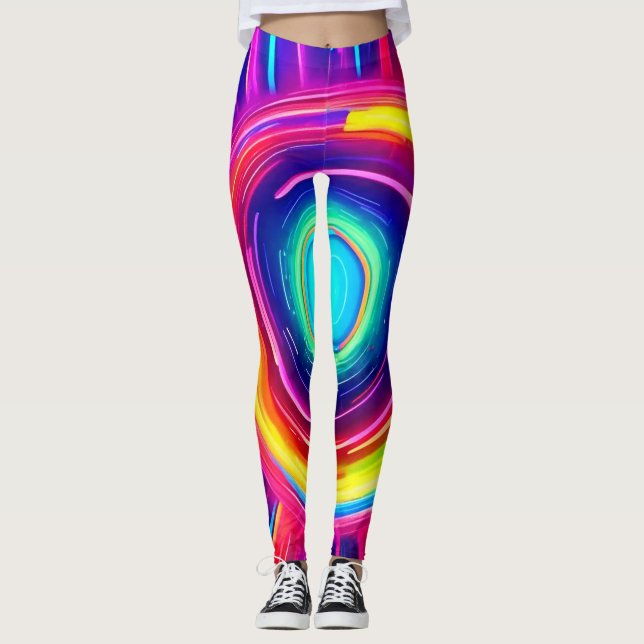 Leggings Spectre circulaire : Une exploration dynamique des (Devant)