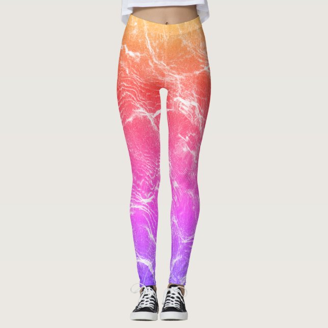 Leggings Spectre Vibrant : Nouveau style de mode multicolor (Devant)
