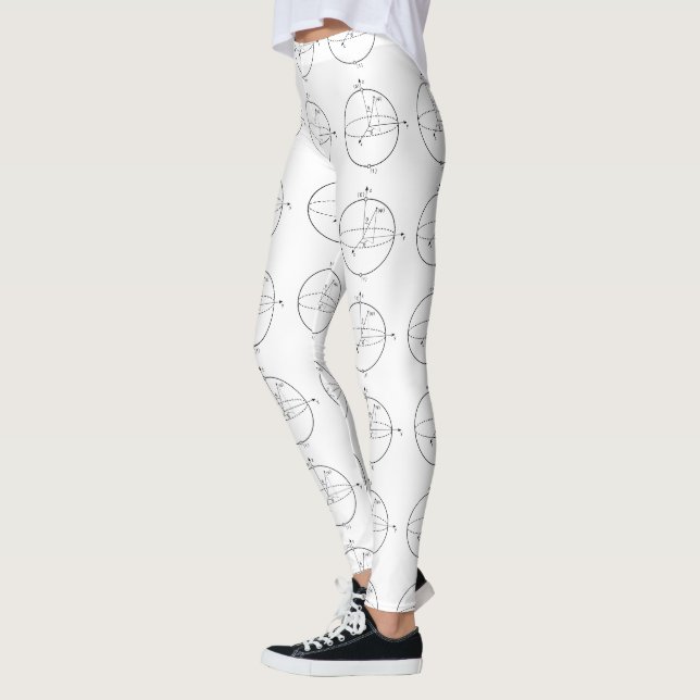 Leggings Sphère Bloch | Physique / Maths Quantum Bit (Gauche)