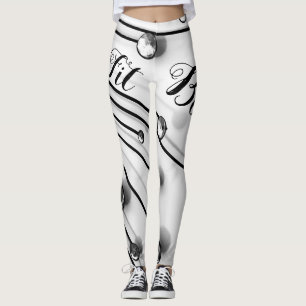 Leggings Spirale diamant noir blanc personnalisé