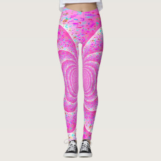 Leggings Spirale rose