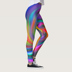 Leggings Spirales Arrière - plans Abstraites douces 1