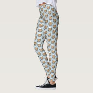 Leggings Spitz finlandais à Seashore Peinture - Chien Art
