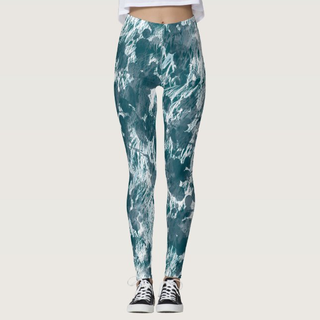 Leggings splash blue (Devant)